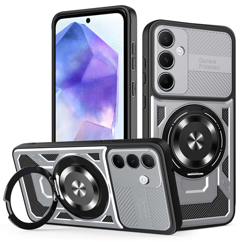 Husa Samsung Galaxy A55 5G Techsuit RuggedCam, gri