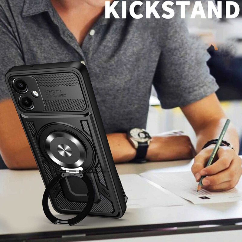Husa Samsung Galaxy A06 Techsuit RuggedCam, negru