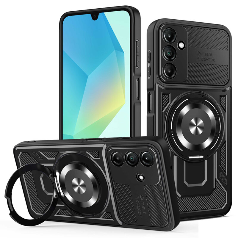 Husa Samsung Galaxy A16 5G Techsuit RuggedCam, negru