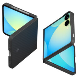 Husa Samsung Galaxy Z Flip7 Spigen Air Skin, negru aramid