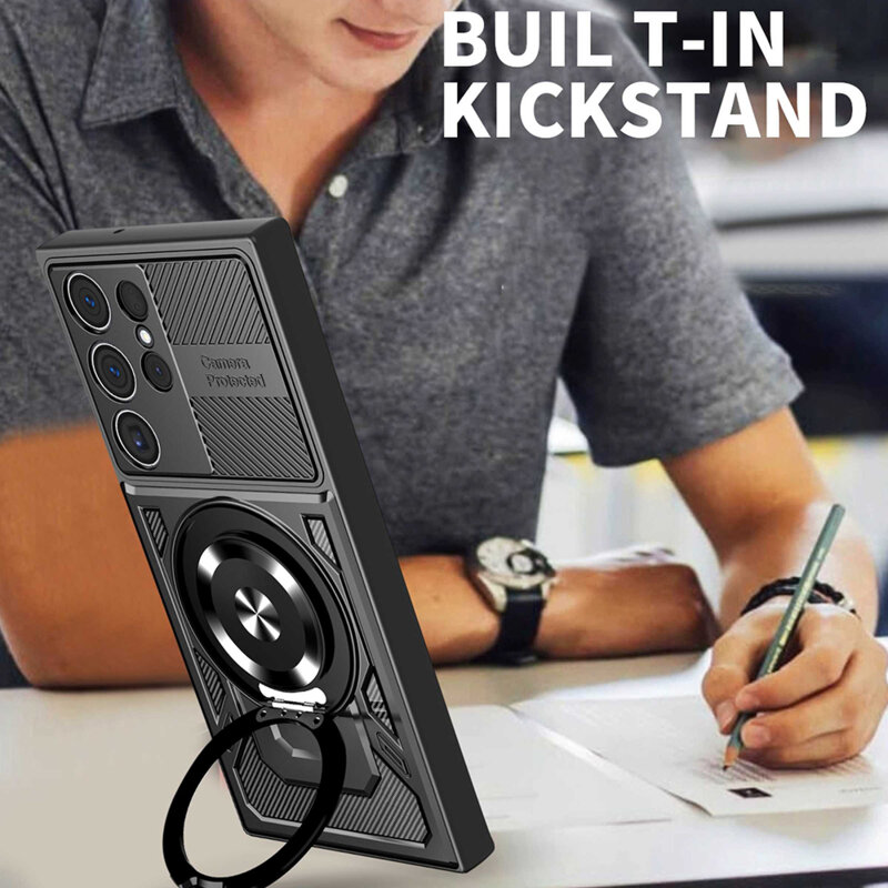 Husa Samsung Galaxy S25 Ultra Techsuit RuggedCam, negru