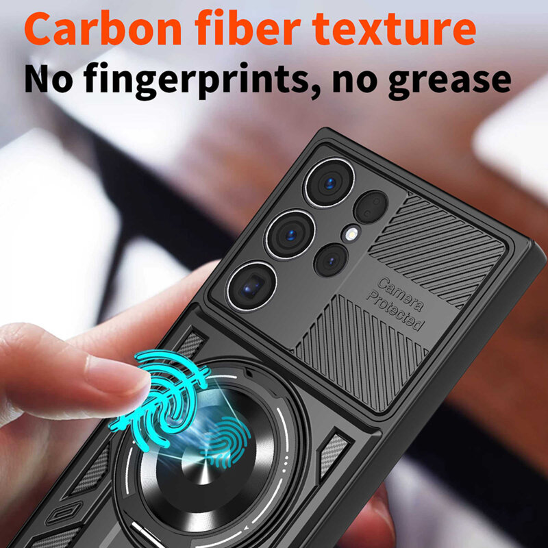 Husa Samsung Galaxy S25 Ultra Techsuit RuggedCam, negru