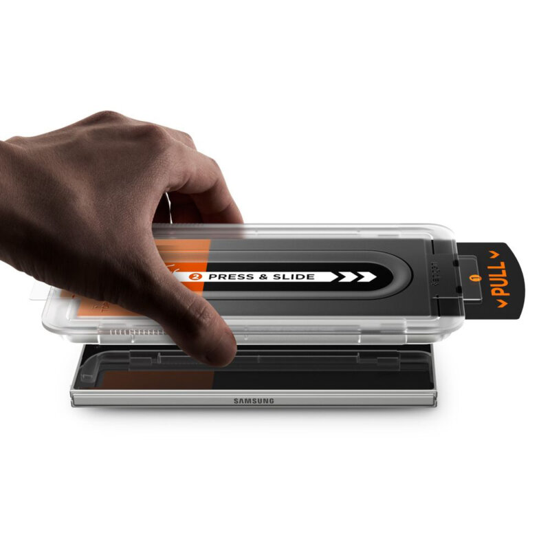 Folie Samsung Galaxy Z Fold7 Spigen Glas.tR EZ Fit Pro HD, transparenta