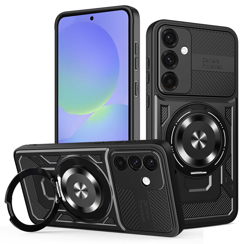Husa Samsung Galaxy A36 5G Techsuit RuggedCam, negru
