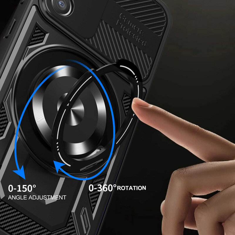 Husa Samsung Galaxy A56 5G Techsuit RuggedCam, negru