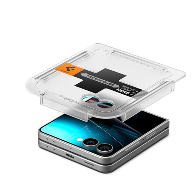 Folie Samsung Galaxy Z Flip7 Spigen Glas.tR EZ Fit HD, transparenta