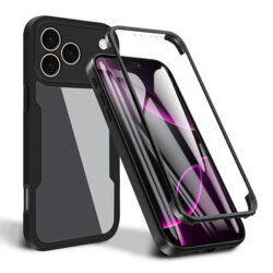 Husa 360° iPhone 17 Pro Max Techsuit ColorVerse, negru