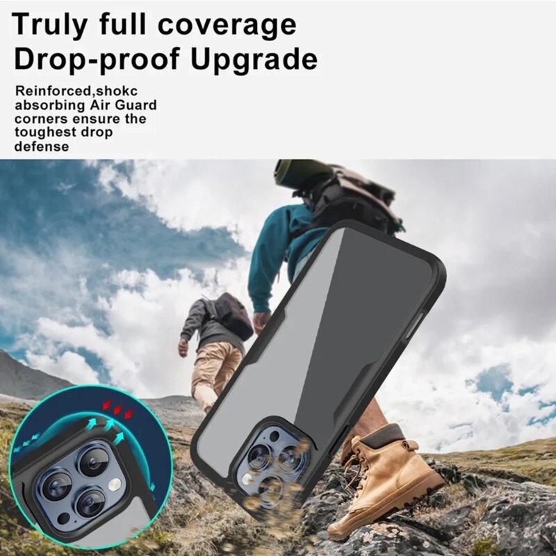 Husa 360° iPhone 17 Pro Max Techsuit ColorVerse, negru