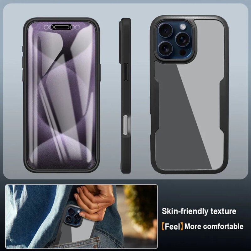 Husa 360° iPhone 17 Pro Techsuit ColorVerse, roz