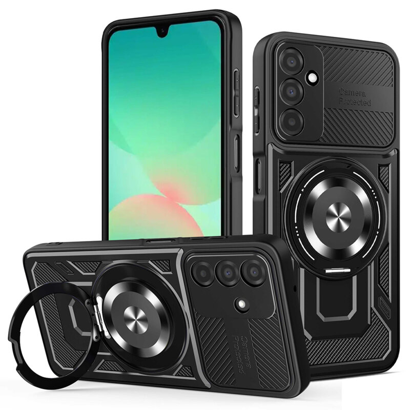 Husa Samsung Galaxy A26 5G Techsuit RuggedCam, negru