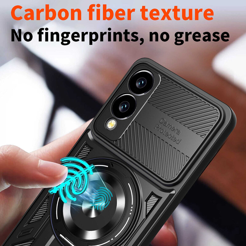 Husa Samsung Galaxy S25 Edge Techsuit RuggedCam, gri