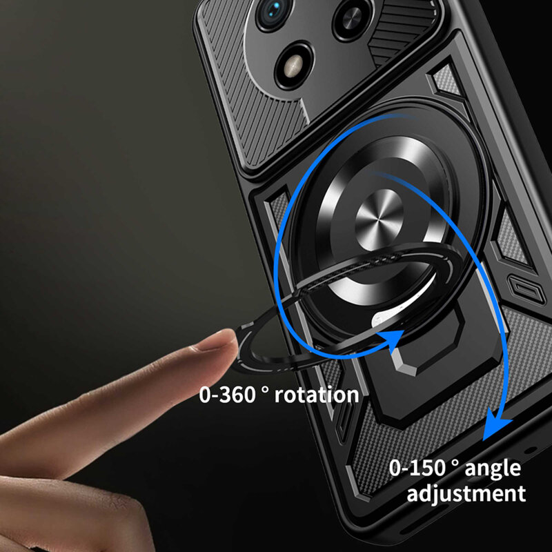 Husa Honor X9c Techsuit RuggedCam, negru