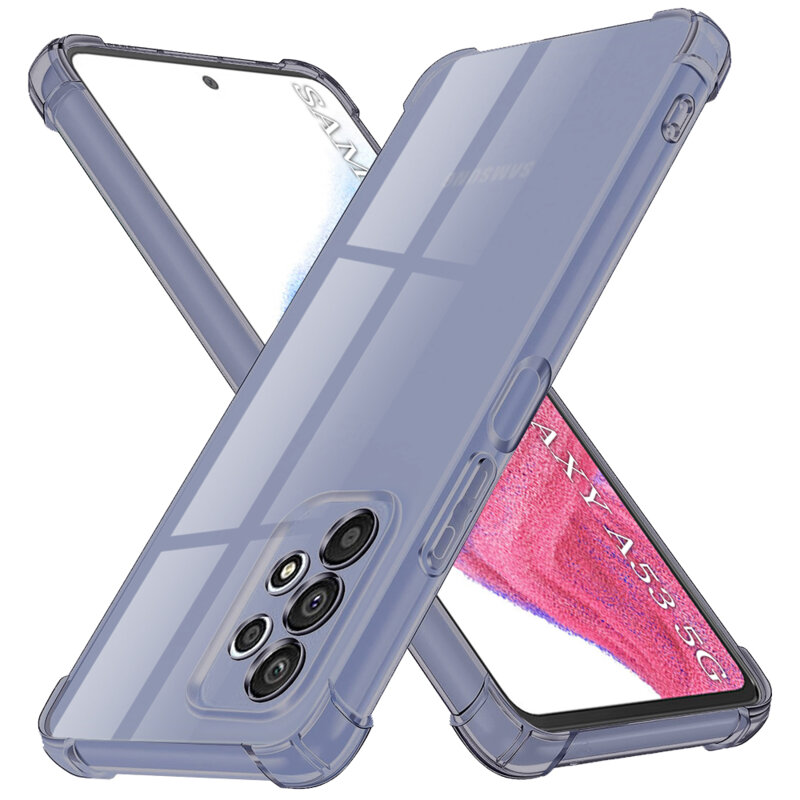 Husa Samsung Galaxy A53 5G Techsuit Shockproof Clear Silicone, fumuriu