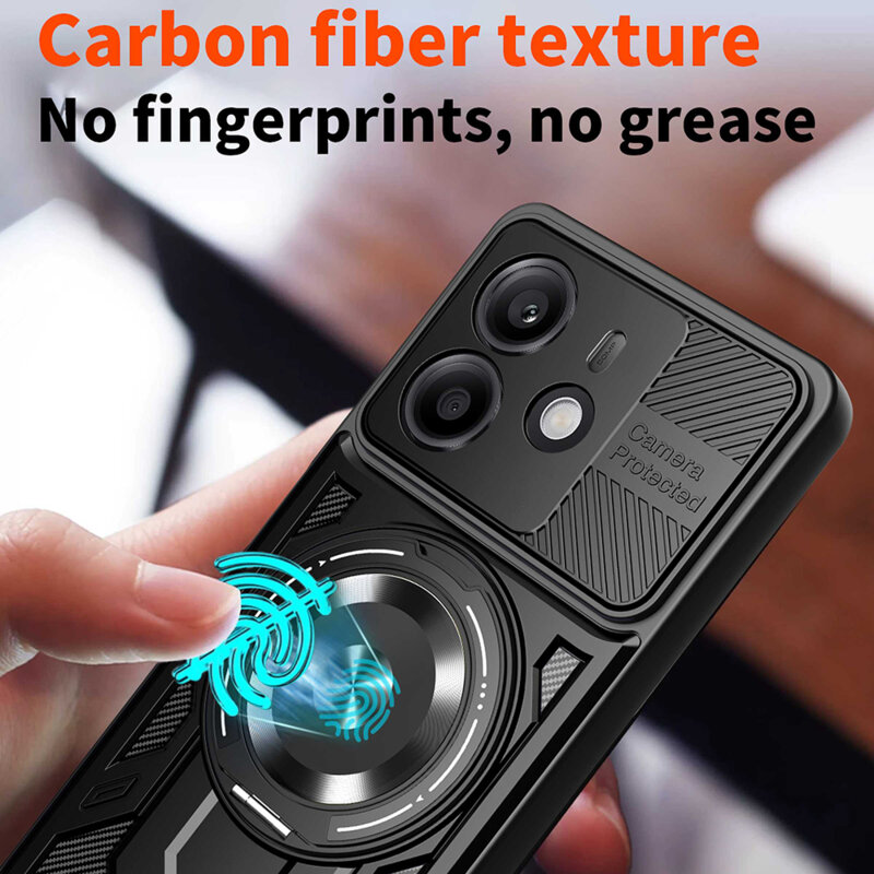 Husa Xiaomi Redmi Note 14 5G Techsuit RuggedCam, negru