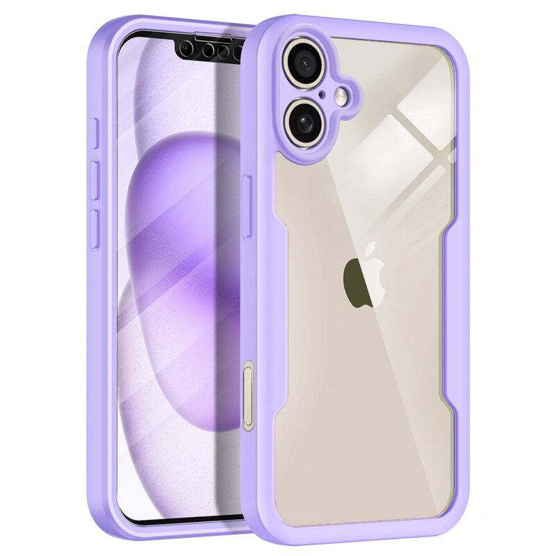 Husa 360° iPhone 17 Techsuit ColorVerse, mov