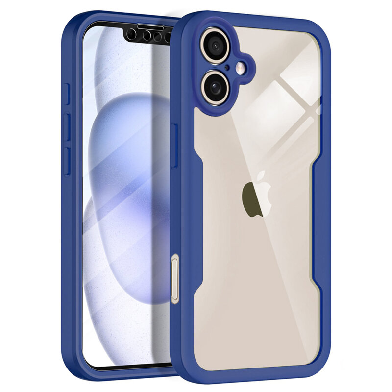 Husa 360° iPhone 17 Techsuit ColorVerse, albastru