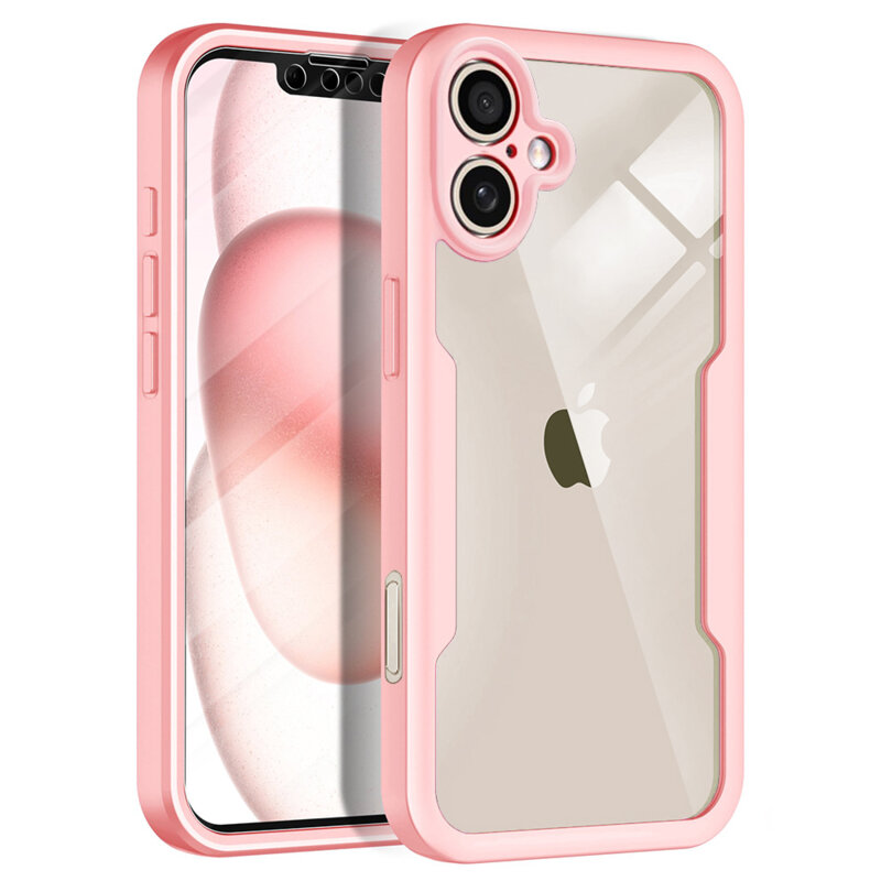 Husa 360° iPhone 17 Techsuit ColorVerse, roz