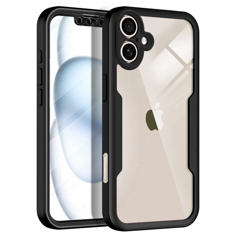 Husa 360° iPhone 17 Techsuit ColorVerse, negru