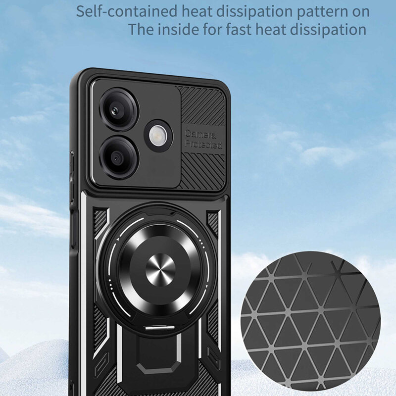 Husa Oppo A5 Pro 5G Techsuit RuggedCam, gri