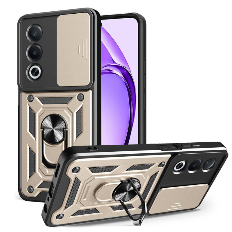 Husa Oppo A80 5G protectie camera Techsuit CamShield Series, auriu