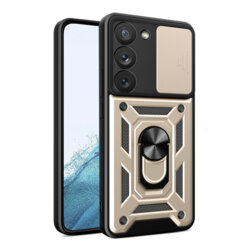 Husa Samsung Galaxy S22 5G protectie camera Techsuit CamShield Series, auriu