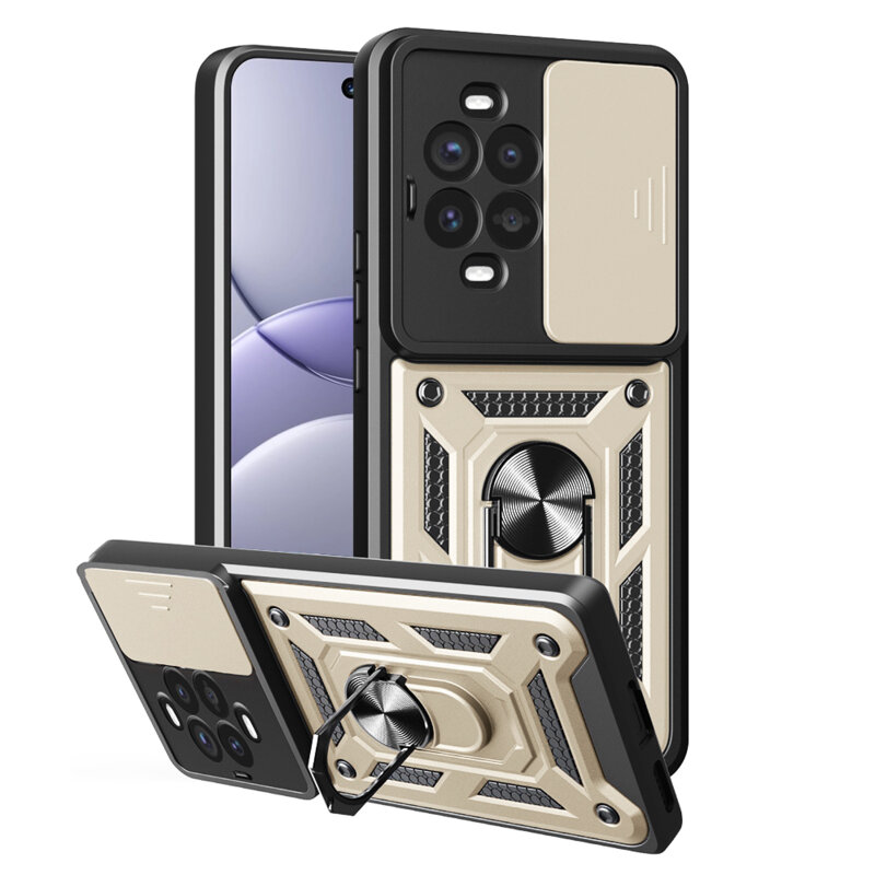 Husa Huawei nova 13 Pro protectie camera Techsuit CamShield Series, auriu