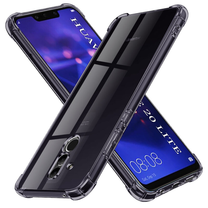 Husa Huawei Mate 20 Lite Techsuit Shockproof Clear Silicone, fumuriu