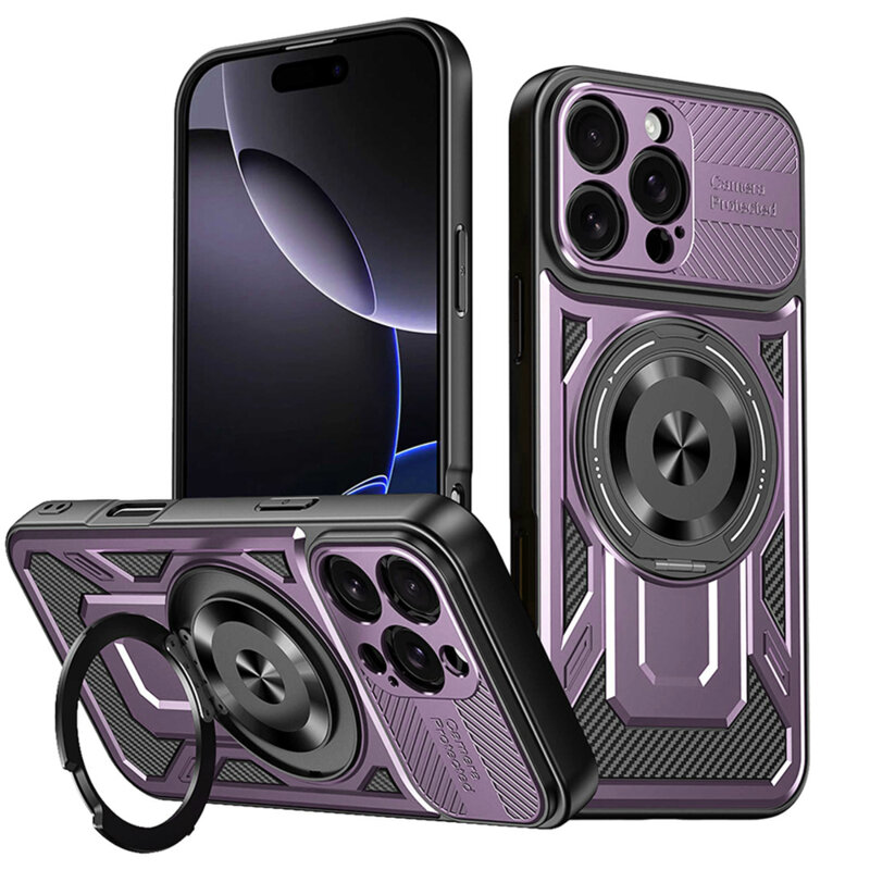 Husa iPhone 16 Pro Max Techsuit RuggedCam, mov