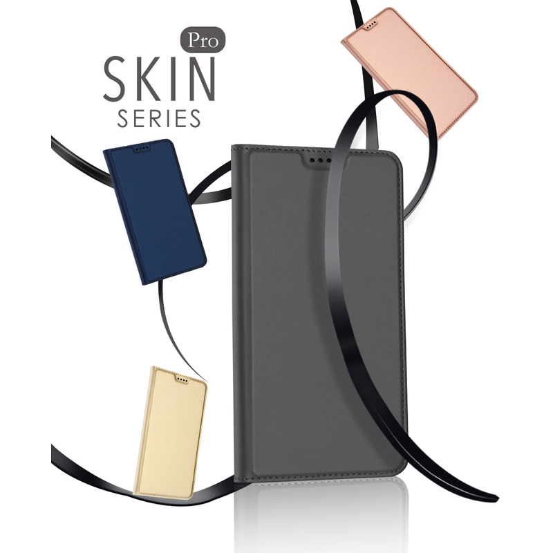 Husa Samsung Galaxy A8 2018 A530 Dux Ducis Flip Stand Book - Auriu