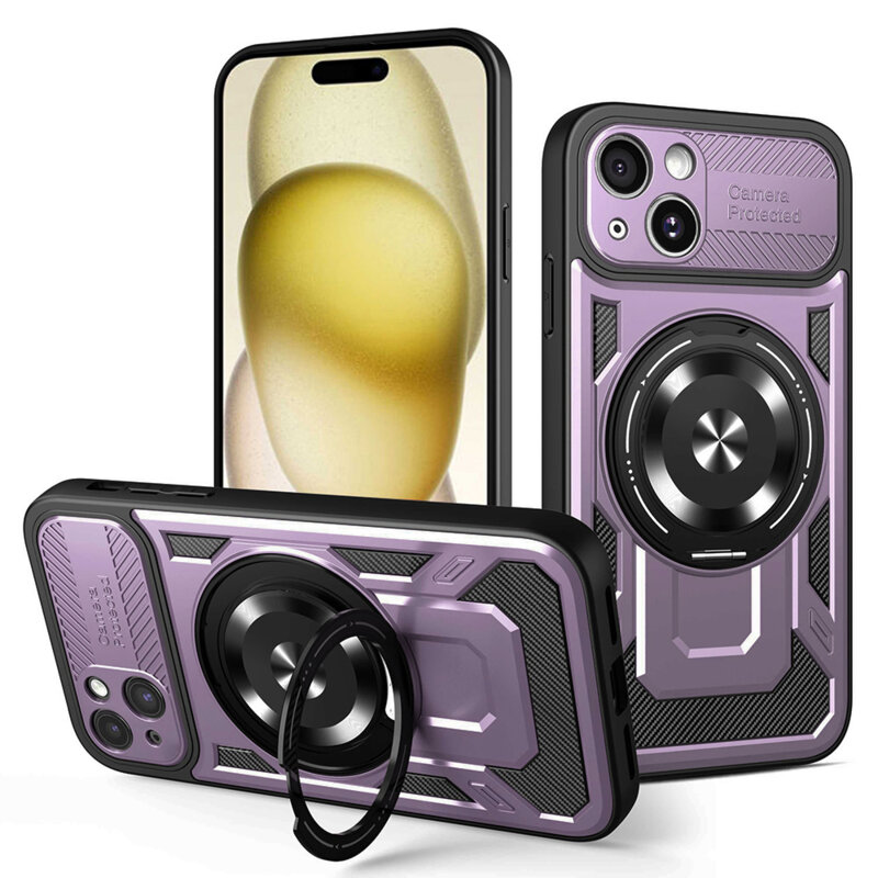 Husa iPhone 15 Techsuit RuggedCam, mov