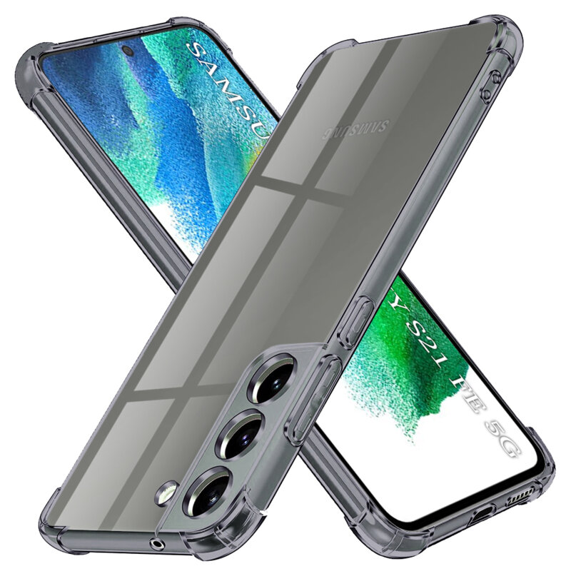 Husa Samsung Galaxy S21 FE 5G Techsuit Shockproof Clear Silicone, fumuriu