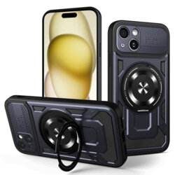 Husa iPhone 15 Techsuit RuggedCam, albastru