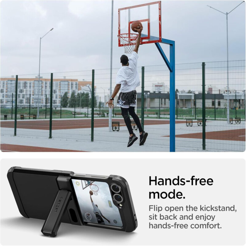 Husa Samsung Galaxy Z Flip7 FE Spigen Tough Armor, negru