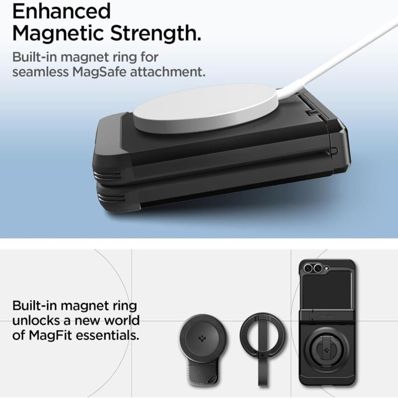 Husa Samsung Galaxy Z Flip7 FE Spigen Tough Armor, negru