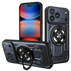Husa iPhone 17 Pro Max Techsuit RuggedCam, albastru