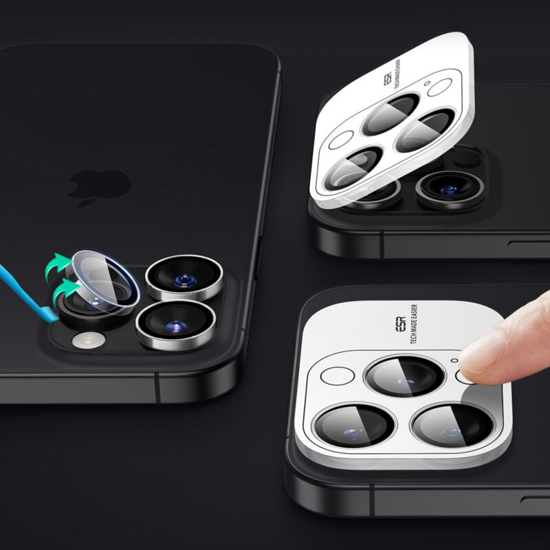 Folie sticla camera iPhone 14 Pro ESR Armorite Camera Lens Protectors, transparenta