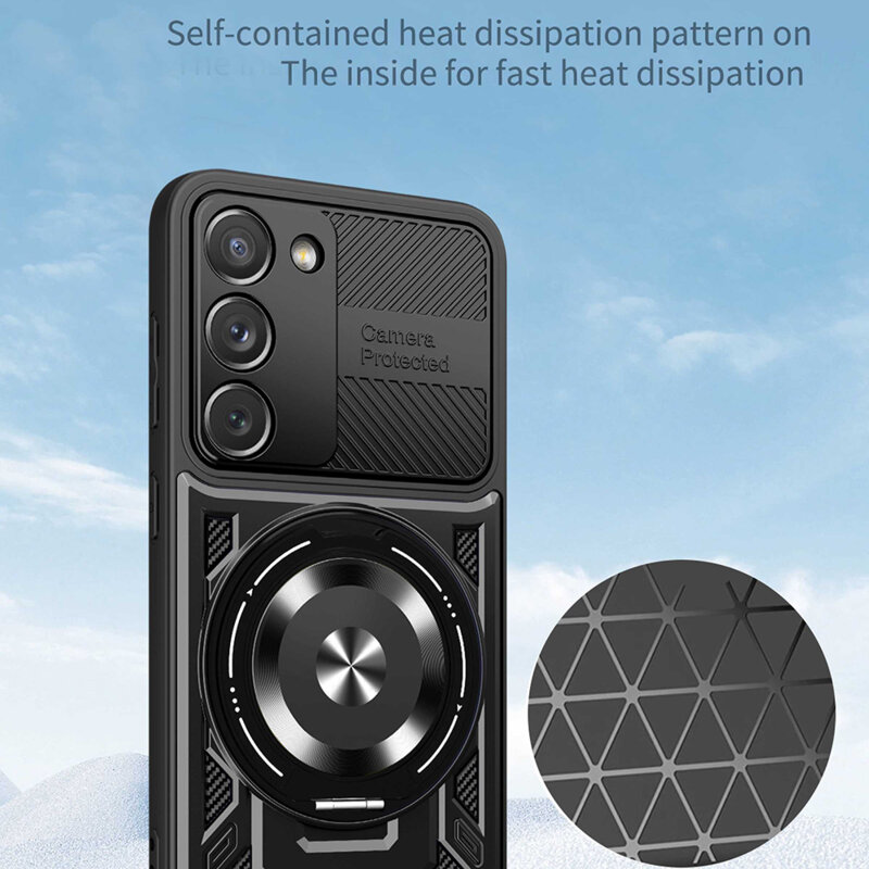 Husa Samsung Galaxy S23 Techsuit RuggedCam, albastru