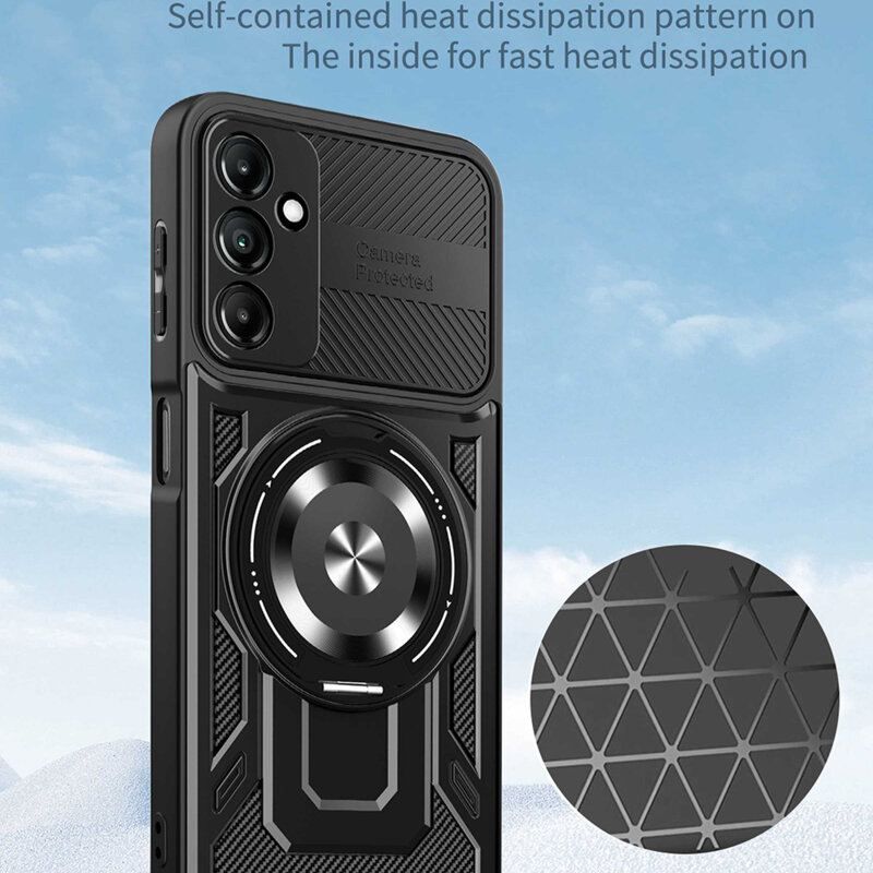 Husa Samsung Galaxy A14 5G Techsuit RuggedCam, albastru