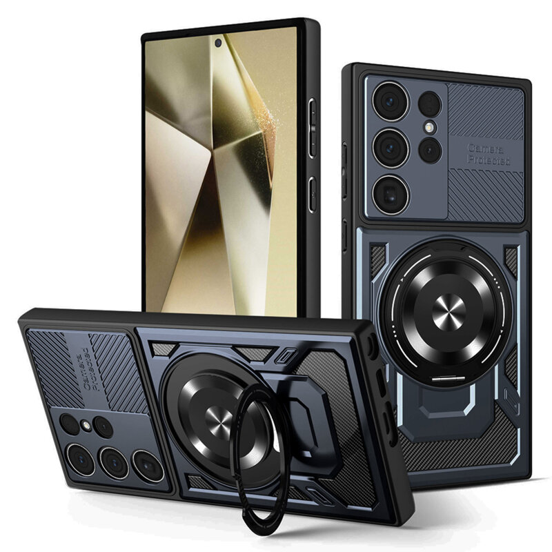 Husa Samsung Galaxy S24 Ultra Techsuit RuggedCam, albastru