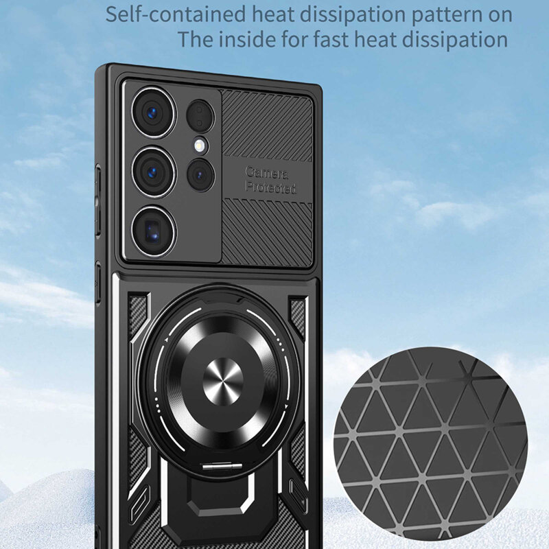 Husa Samsung Galaxy S24 Ultra Techsuit RuggedCam, albastru