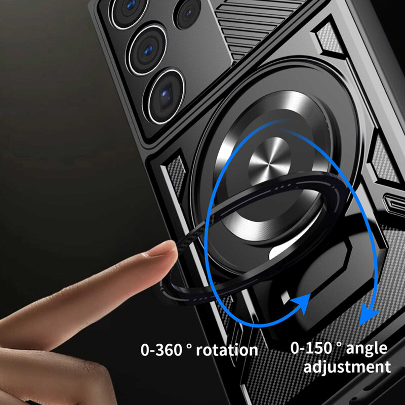 Husa Samsung Galaxy S24 Ultra Techsuit RuggedCam, albastru