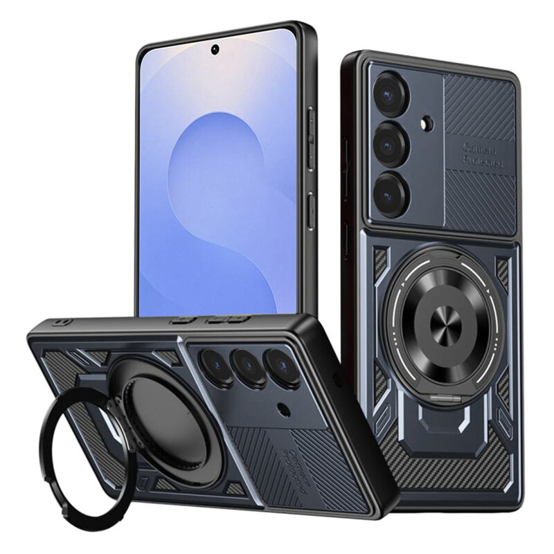 Husa Samsung Galaxy S25 Techsuit RuggedCam, albastru
