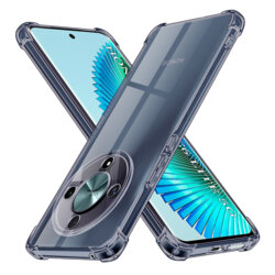 Husa Honor Magic6 Lite Techsuit Shockproof Clear Silicone, fumuriu