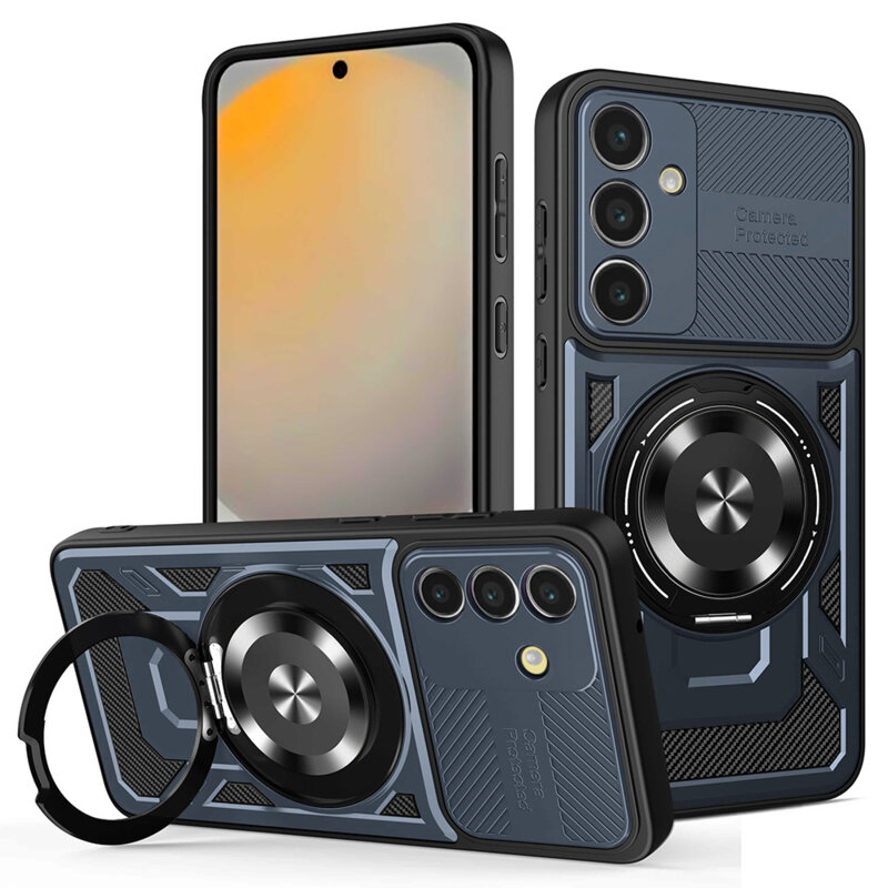 Husa Samsung Galaxy S24 FE Techsuit RuggedCam, albastru