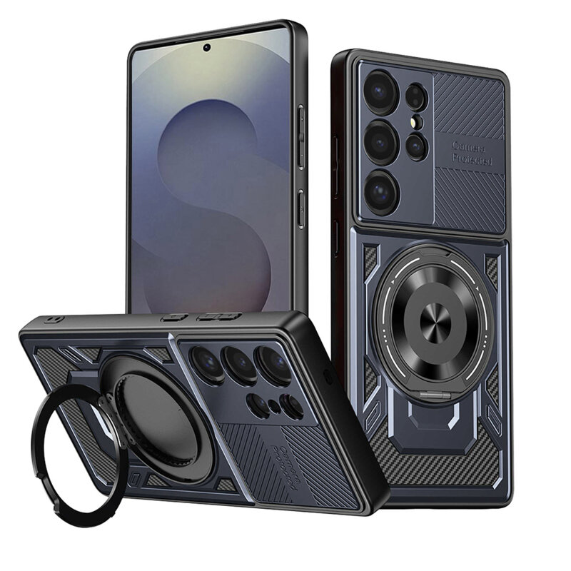 Husa Samsung Galaxy S25 Ultra Techsuit RuggedCam, albastru