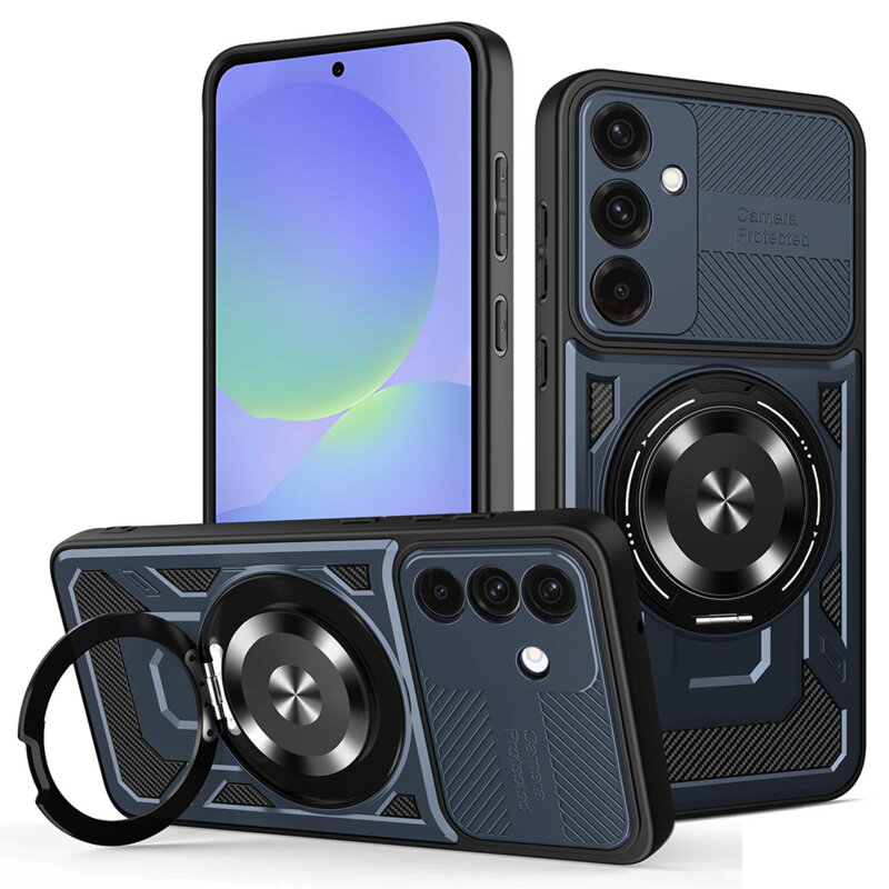 Husa Samsung Galaxy A36 5G Techsuit RuggedCam, albastru