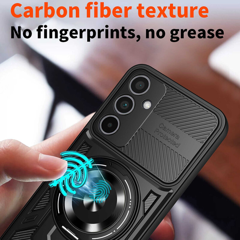 Husa Samsung Galaxy A56 5G Techsuit RuggedCam, albastru