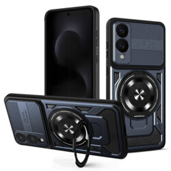 Husa Samsung Galaxy S25 Edge Techsuit RuggedCam, albastru