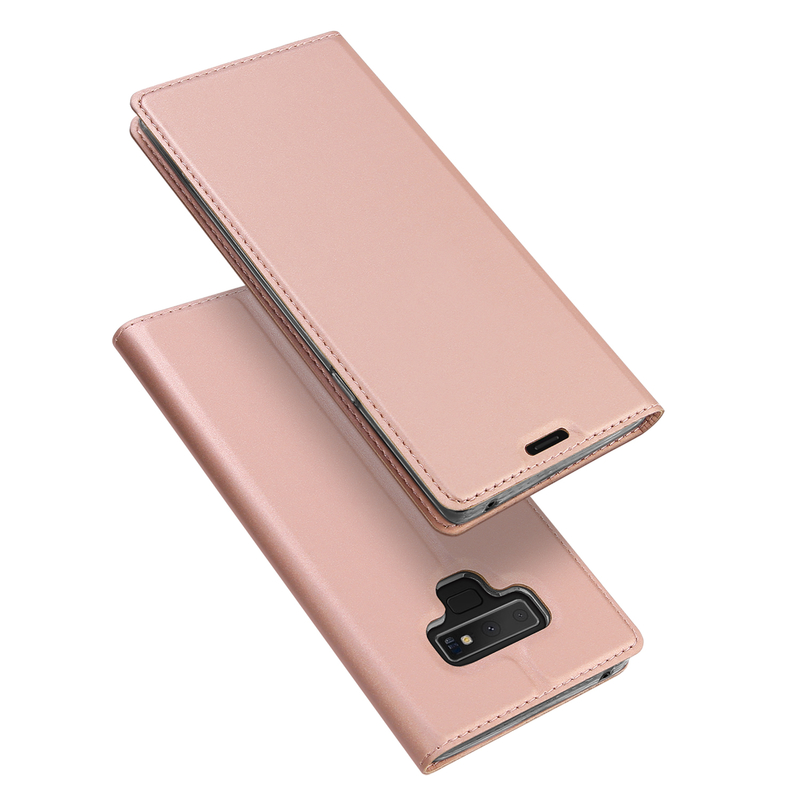 Husa Samsung Galaxy Note 9 Dux Ducis Flip Stand Book - Roz