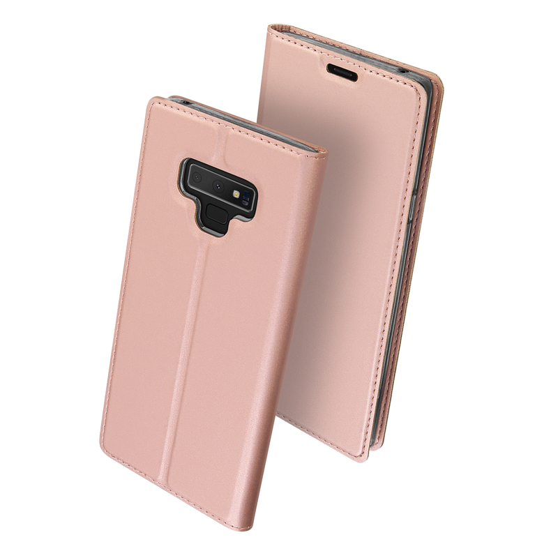 Husa Samsung Galaxy Note 9 Dux Ducis Flip Stand Book - Roz